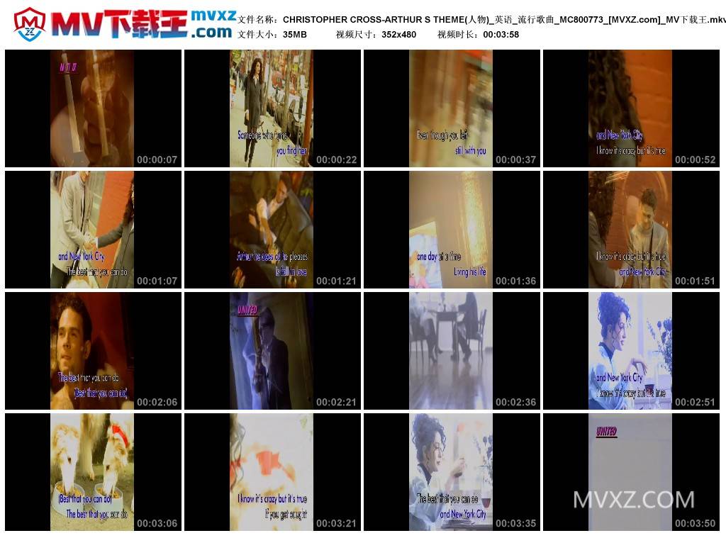 CHRISTOPHER CROSS-ARTHUR S THEME(人物)_英语_流行歌曲_MC800773